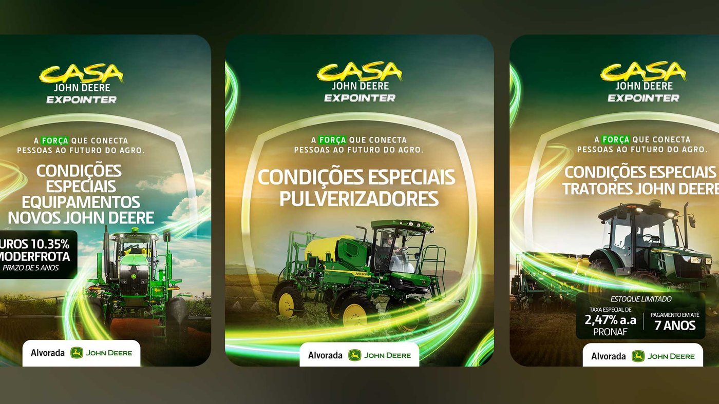 Peças da campanha Casa John Deere Expointer da Alvorada